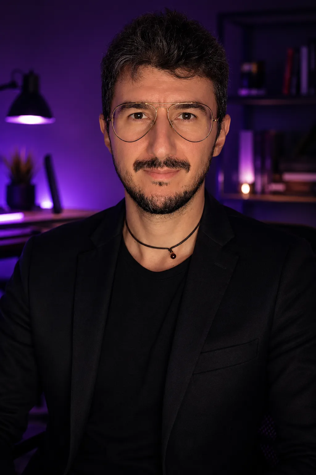 Gabriele Bertoloni, consulente SEO e AI per PMI italiane, alla scrivania